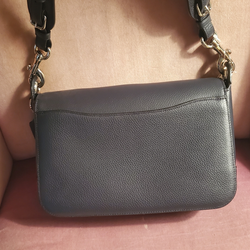 Coach Dark teal Leather Purse Bag NWT estate sale - Picture 5 of 10